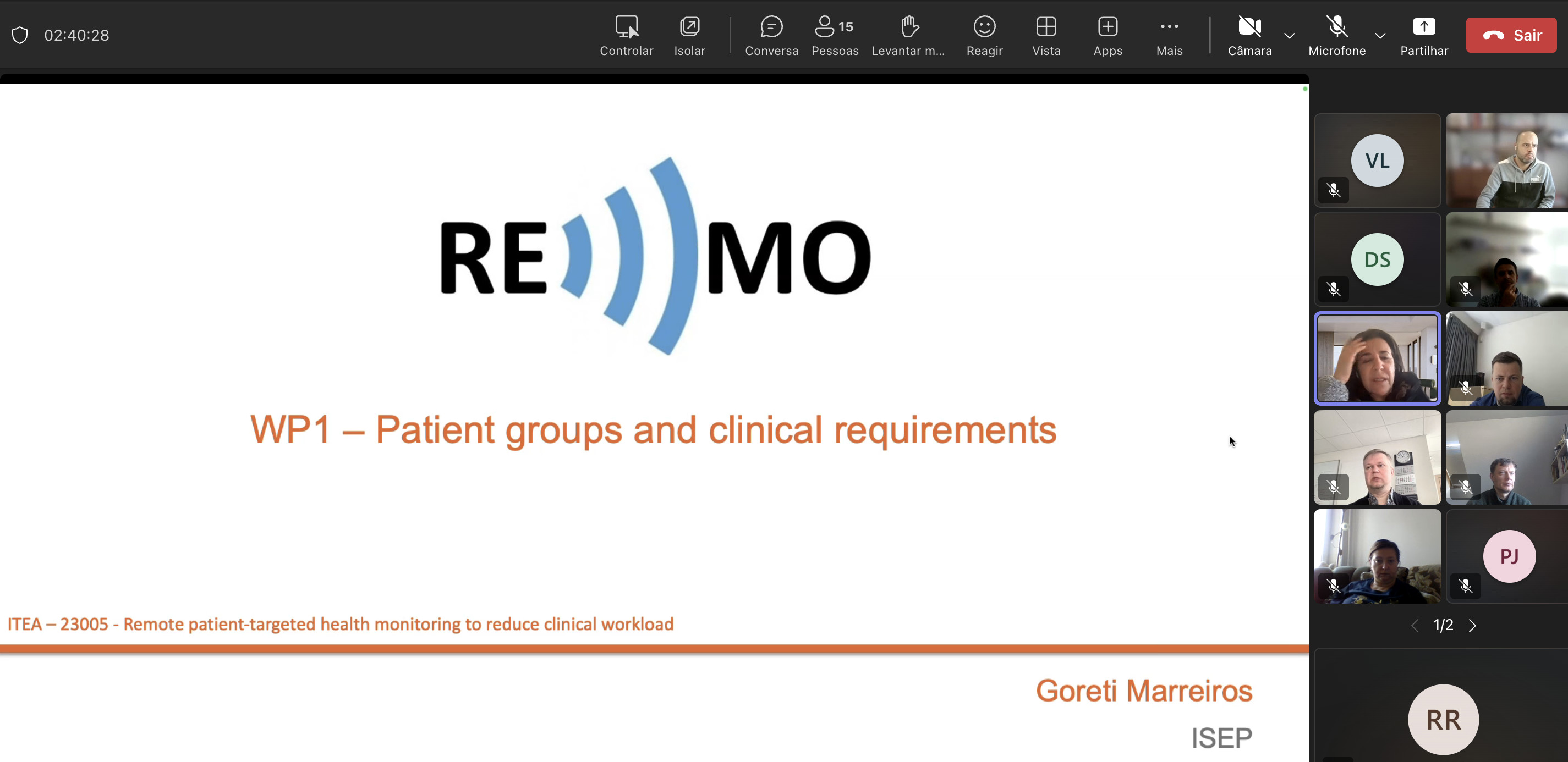 REMO KickOff Online Meeting